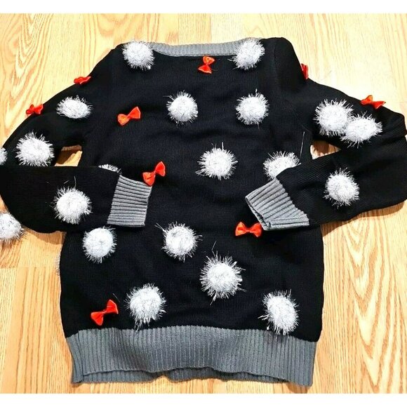 Tipsy Elves Cat Christmas Holiday Ugly Sweater Unisex Sz Small Pullover - Picture 6 of 6